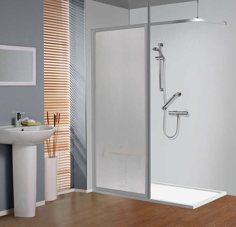 Walk In Showers Sit Down Shower Bathing Solutions The Elegance Is A Practical Shower With Fixed Screen