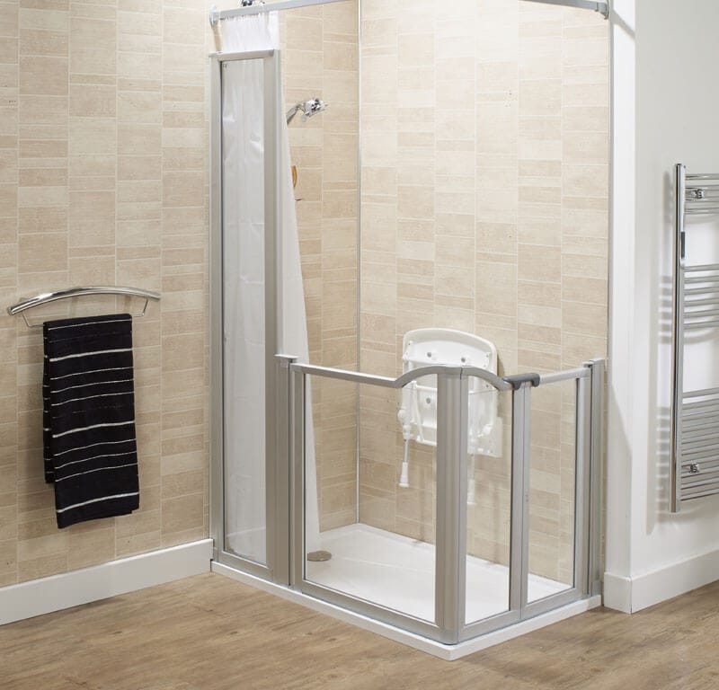 Imperial is a practical shower with a reduced-height door screen