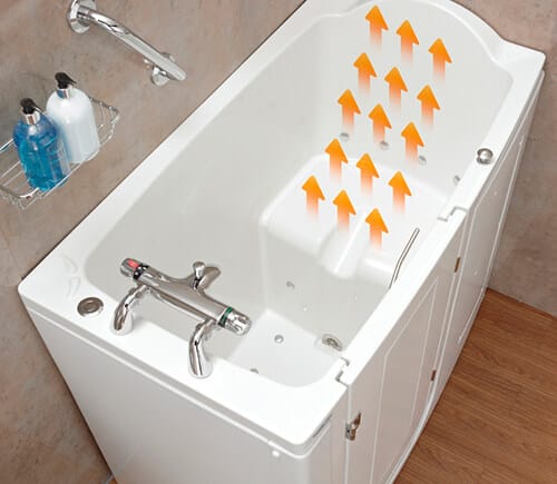 Walk-In Tub Features, Heated Seat