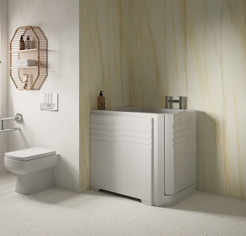 Small Walk In Bath The Petite Bathing Solutions - Small Bathroom With Walk In Shower And Tub
