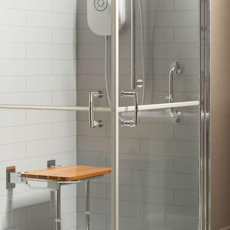 Handicap Shower Doors AKW Larenco Shower Doors 800mm 26807 Handicap Shower Doors AKW Larenco Shower Doors 800mm 26807