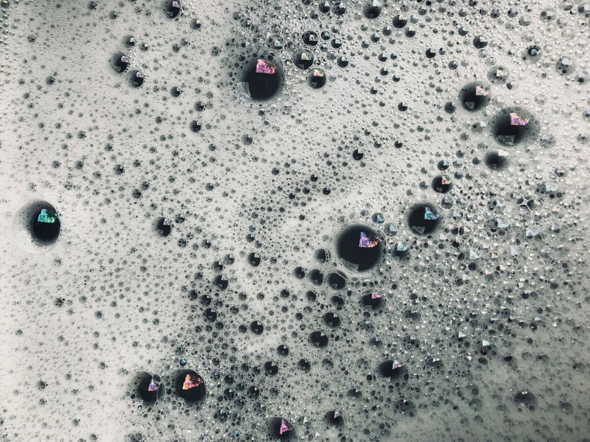 An image of bubbly bath water